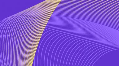 yellow swirls on purple background