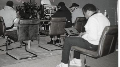 young people working on laptops